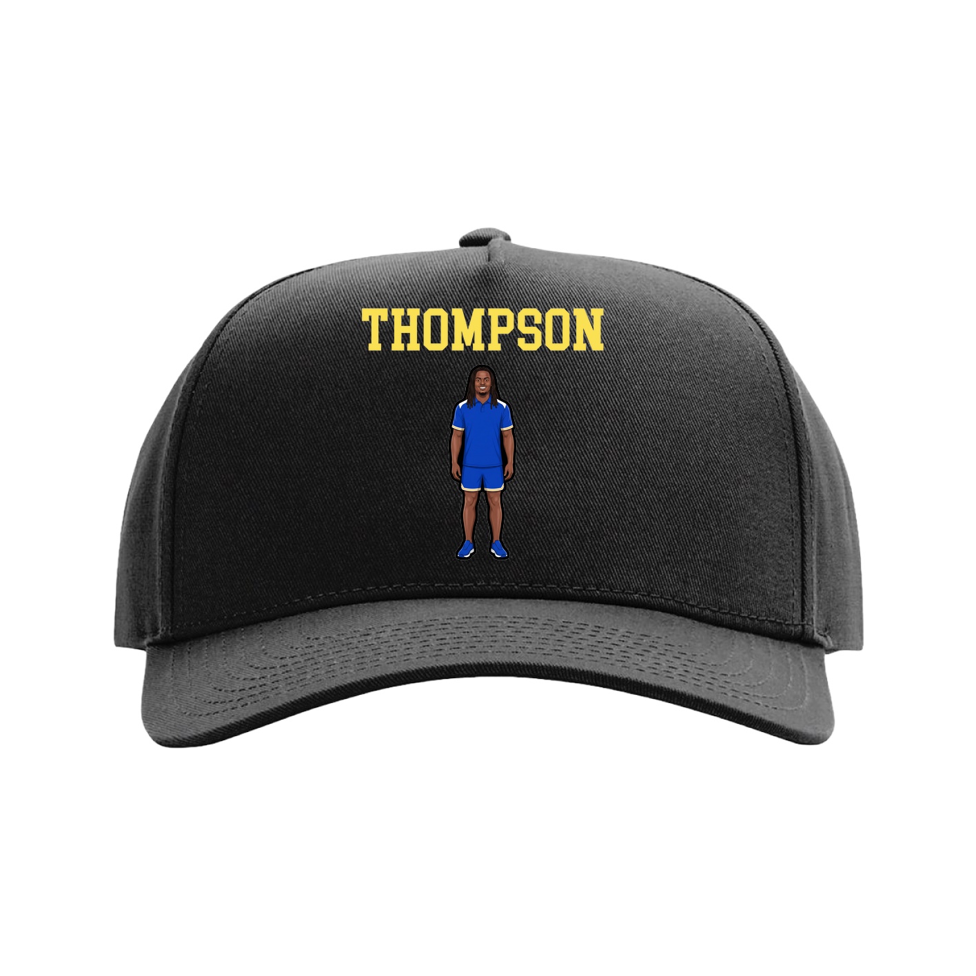 Full Fabric Five-Panel Champ Cap — Shirsey in Black