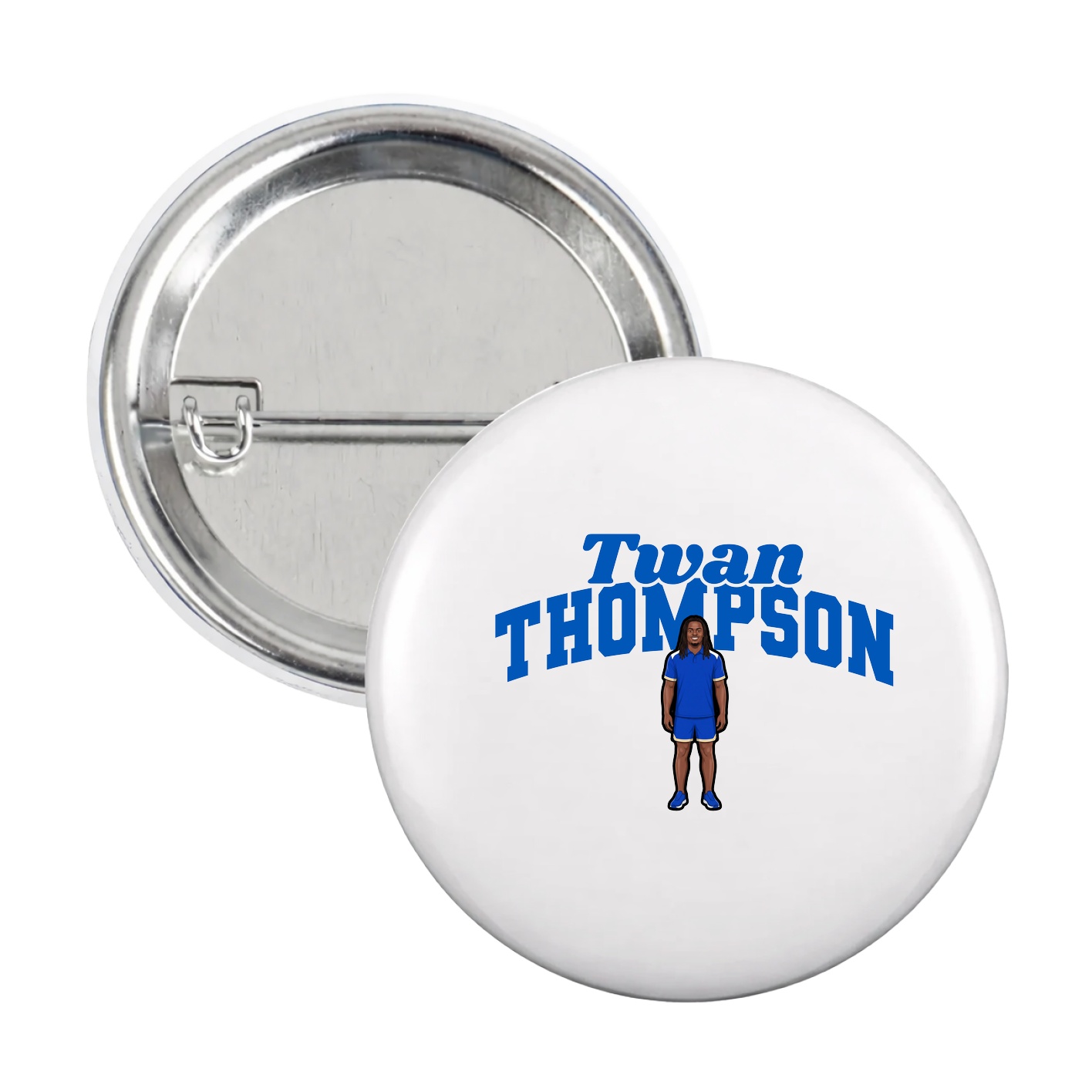 Game Day Button — Signature Arch in White