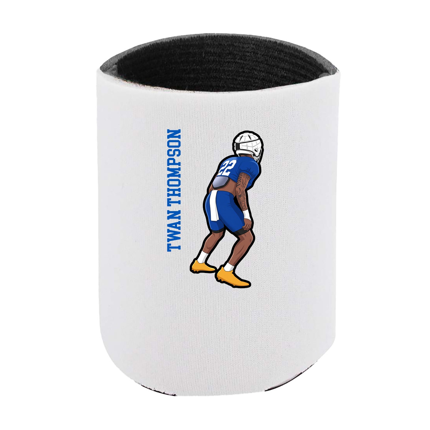 Can Holder — Name Vertical in White