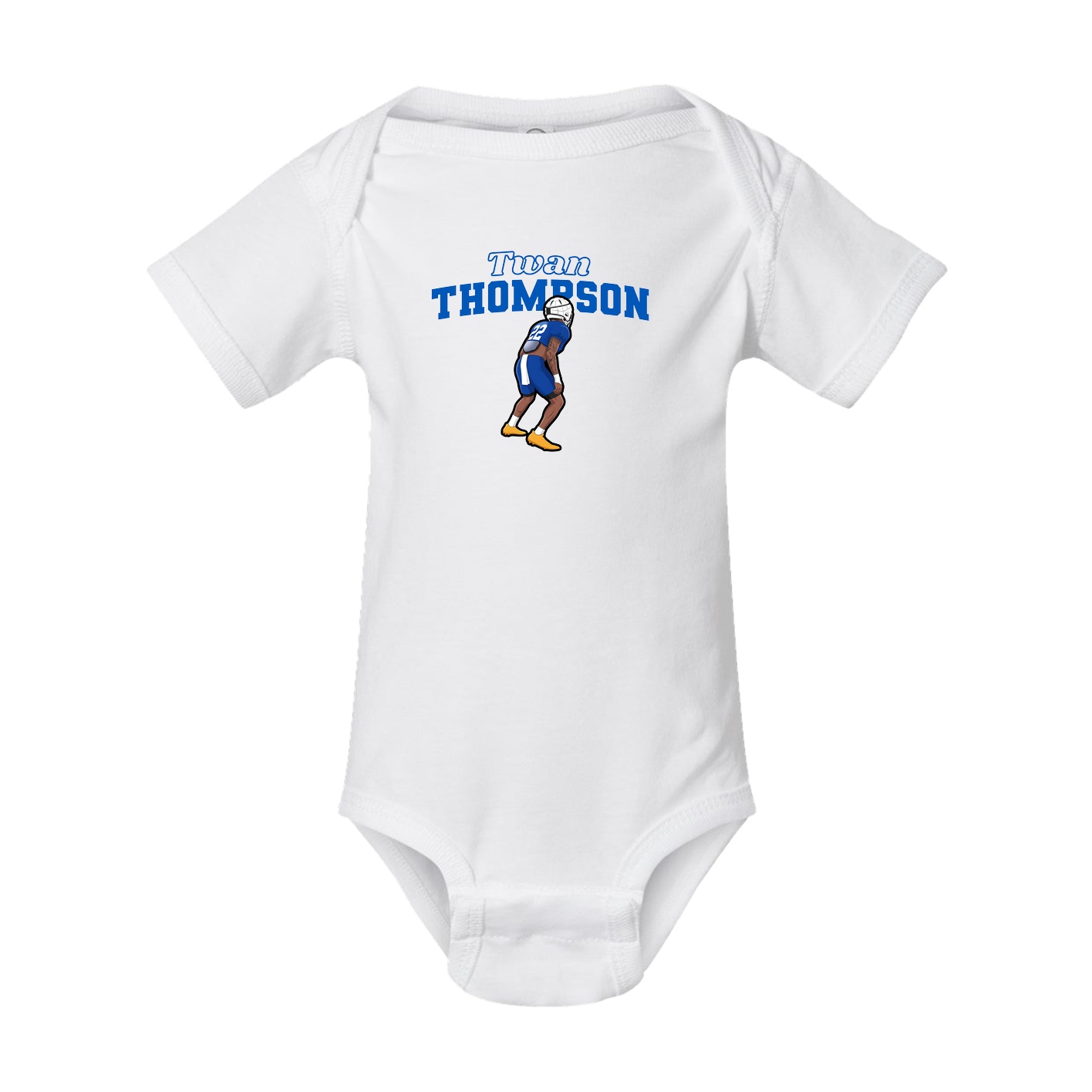 Baby Onesie — Name Arch in White