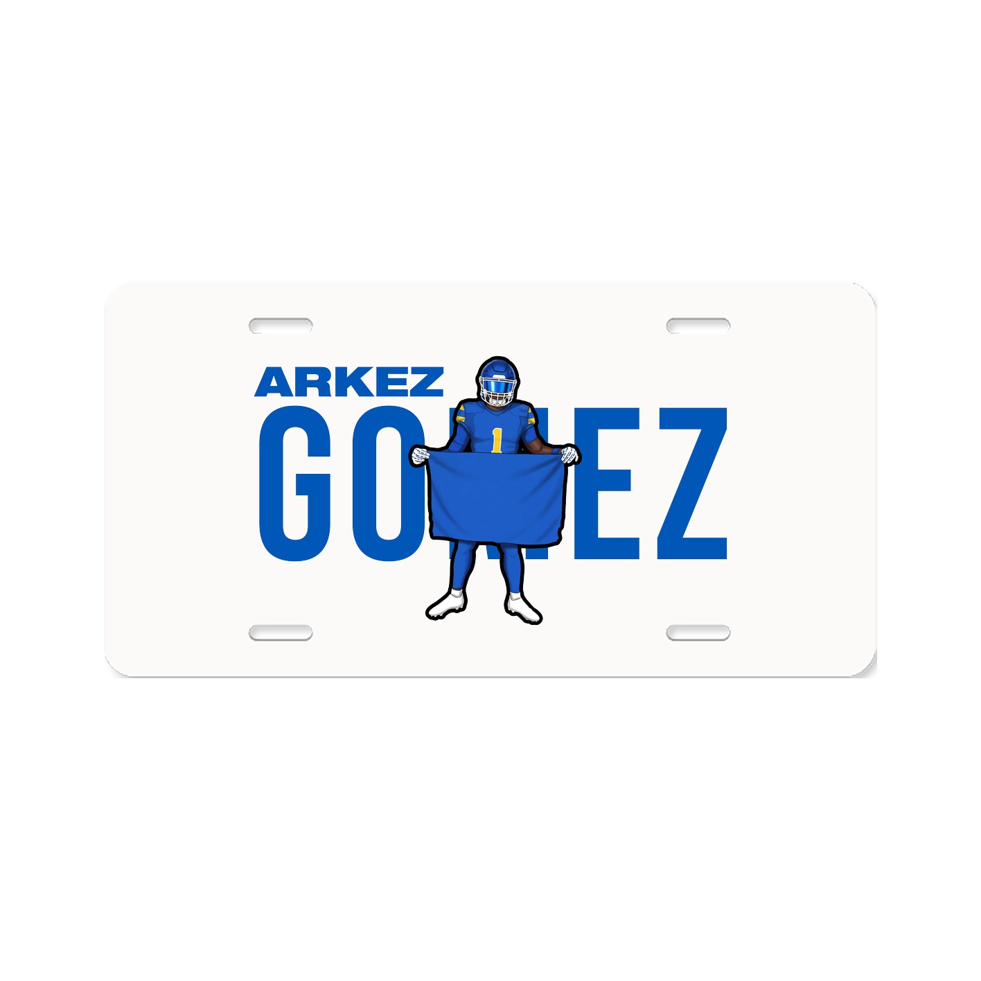 License Plate — Player Name in Classic