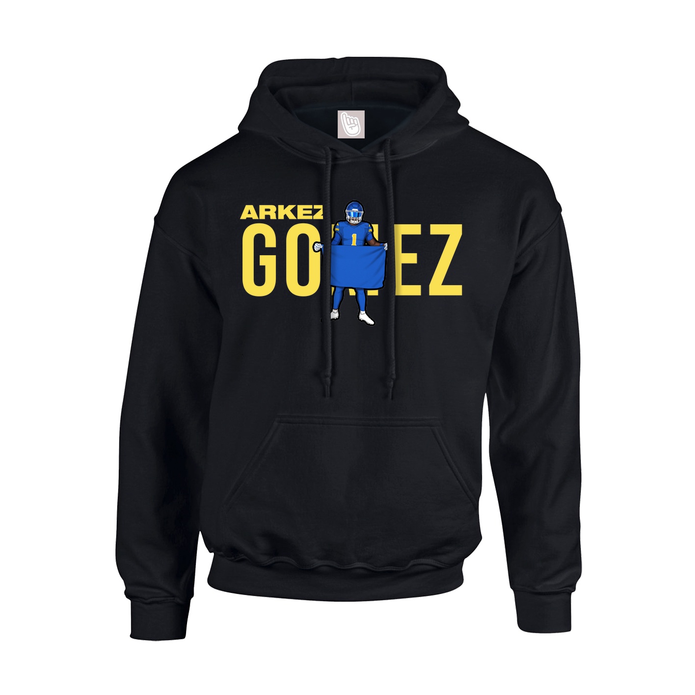 Youth Hoodie — Player Name in Black