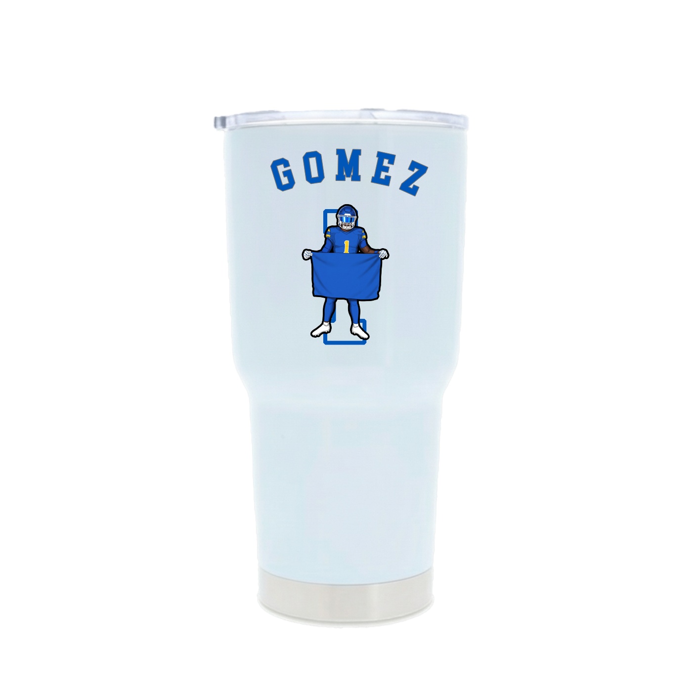 30oz Stainless Steel Tumbler — Shirsey Arch in White