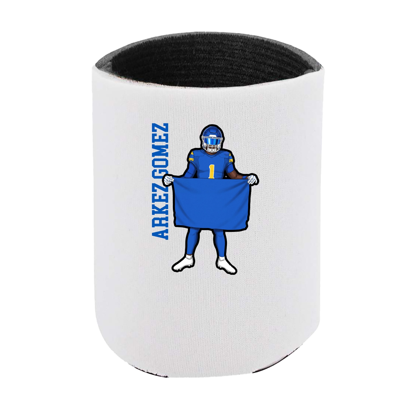 Can Holder — Name Vertical in White