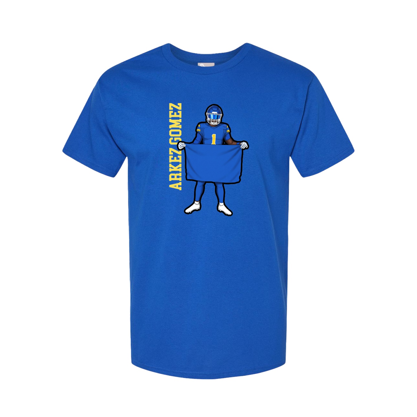 Tee — Name Vertical in Royal
