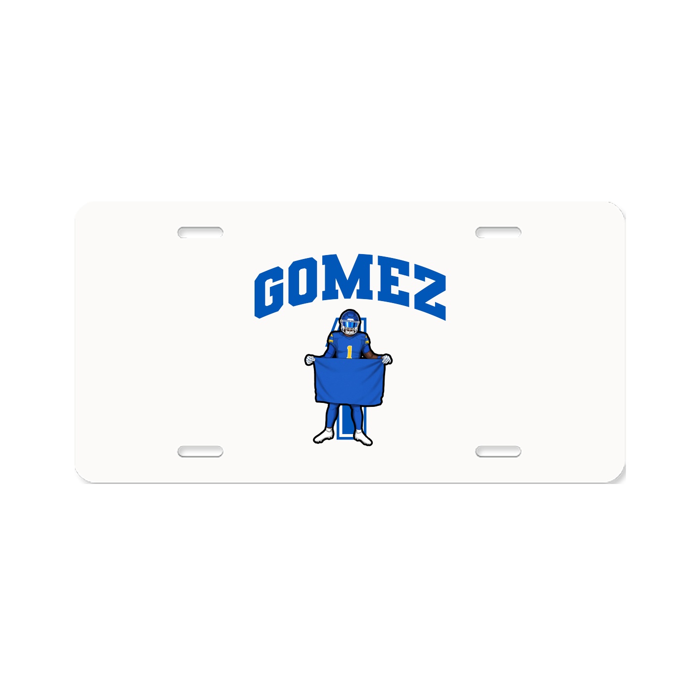 License Plate — Number in Classic