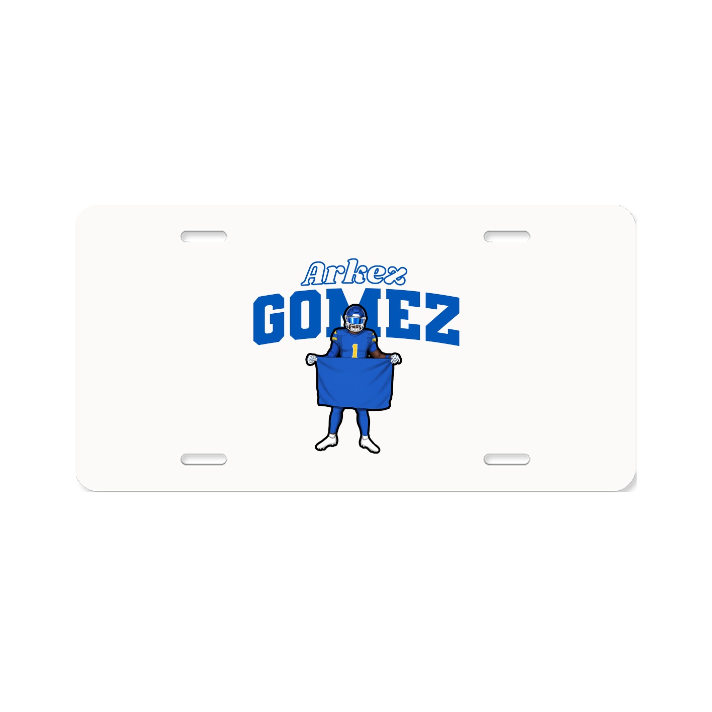 License Plate — Name Arch in Classic