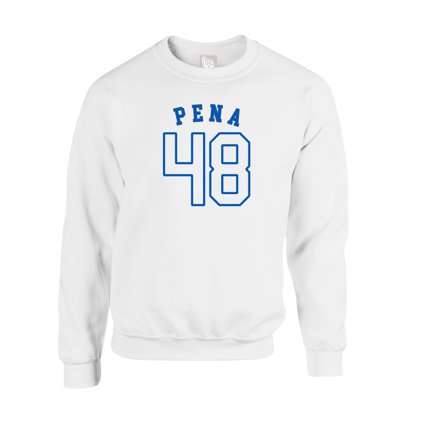 Fleece Crew — Shirsey Arch in White