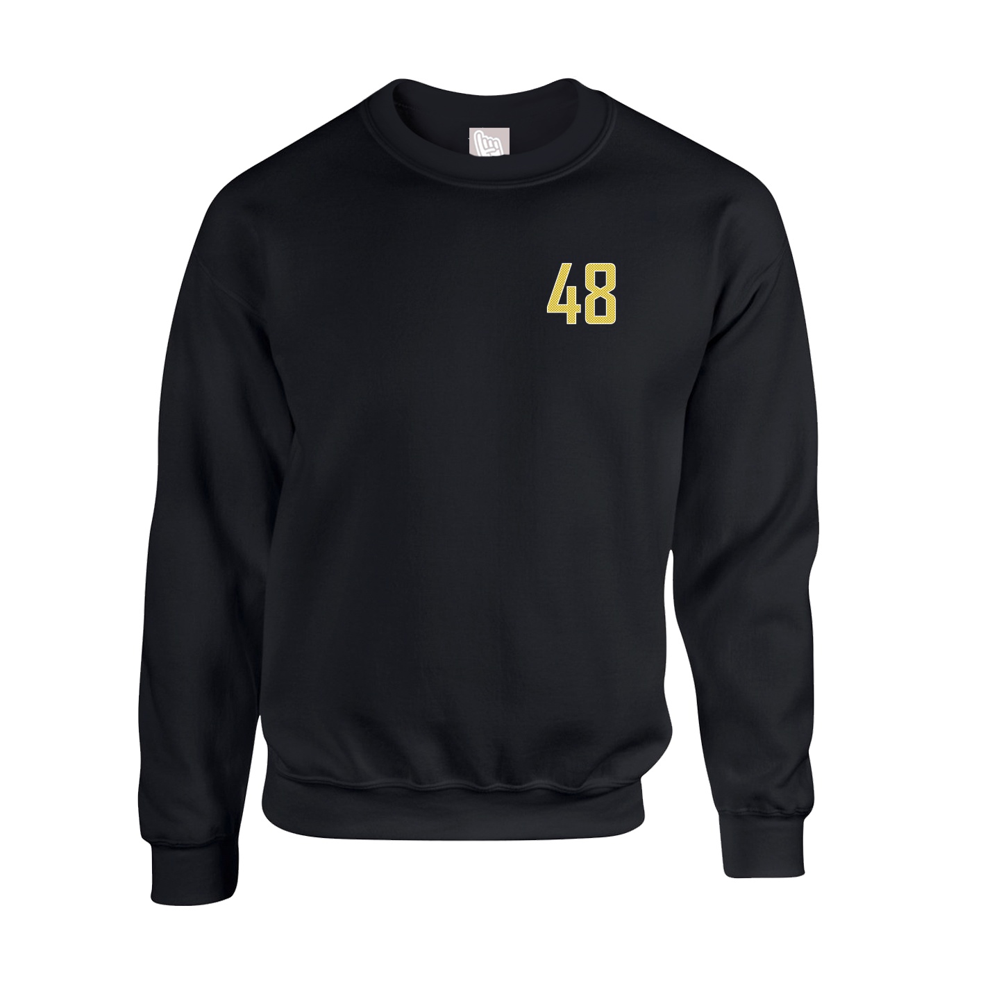 Fleece Crew — Front Shirsy in Black