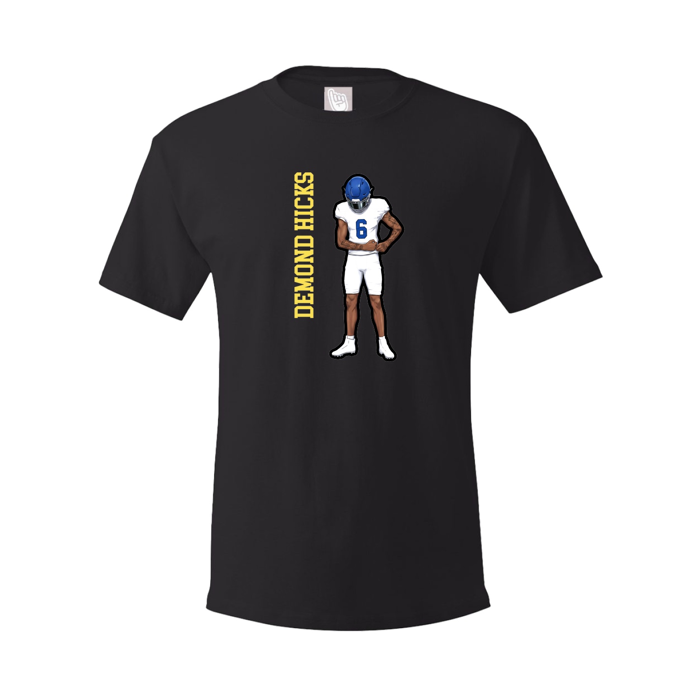 Tee — Name Vertical in Black