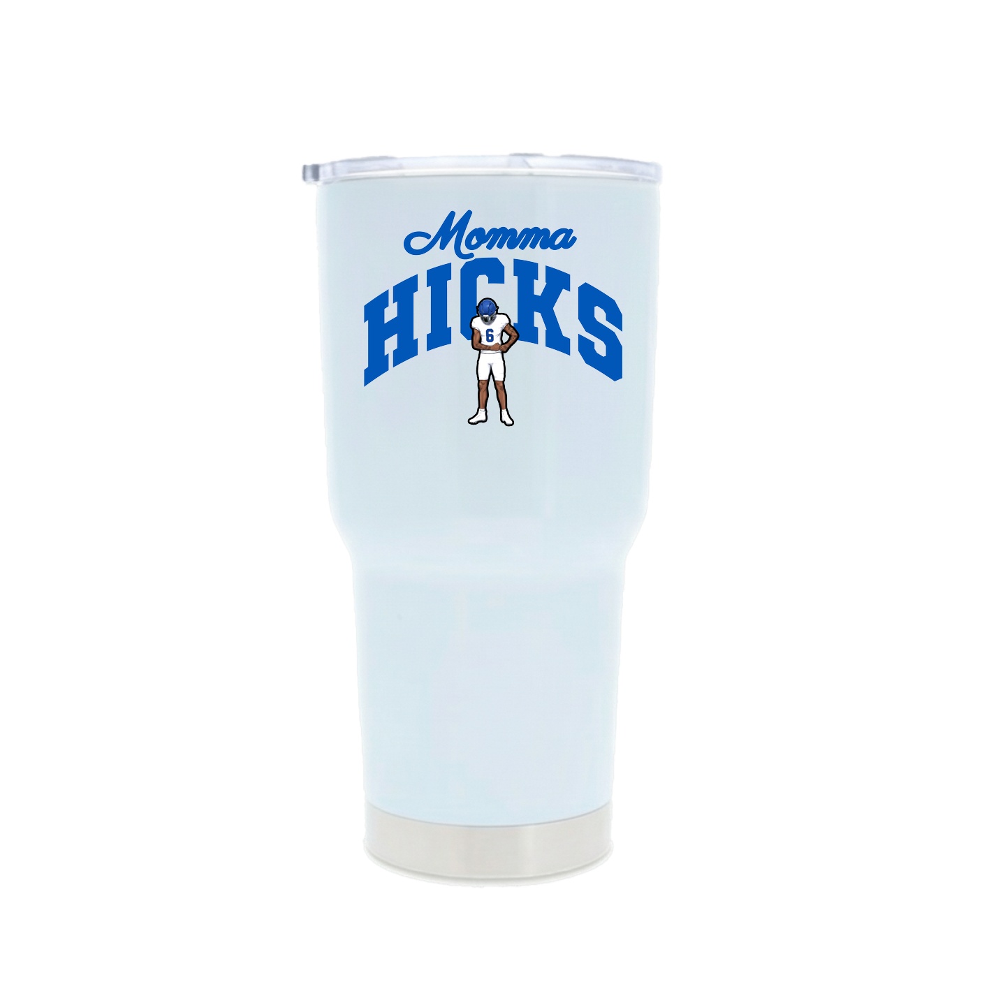 30oz Stainless Steel Tumbler — Mothers Day Arch in White