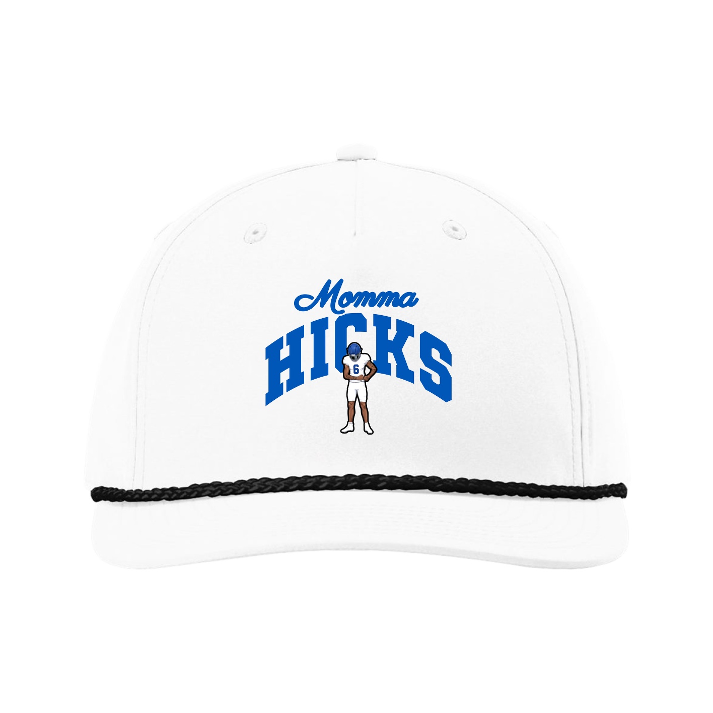 Five-Panel Classic Rope Cap — Mothers Day Arch in White