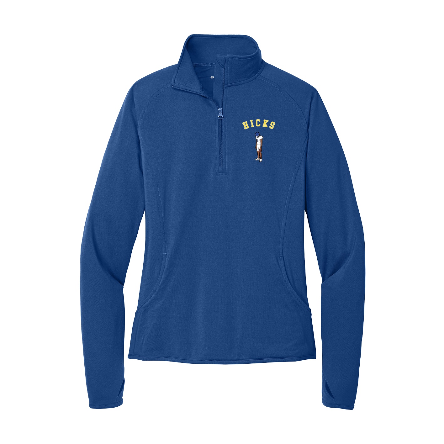Women's Q-Zip Pullover — Shirsey Arch in Royal