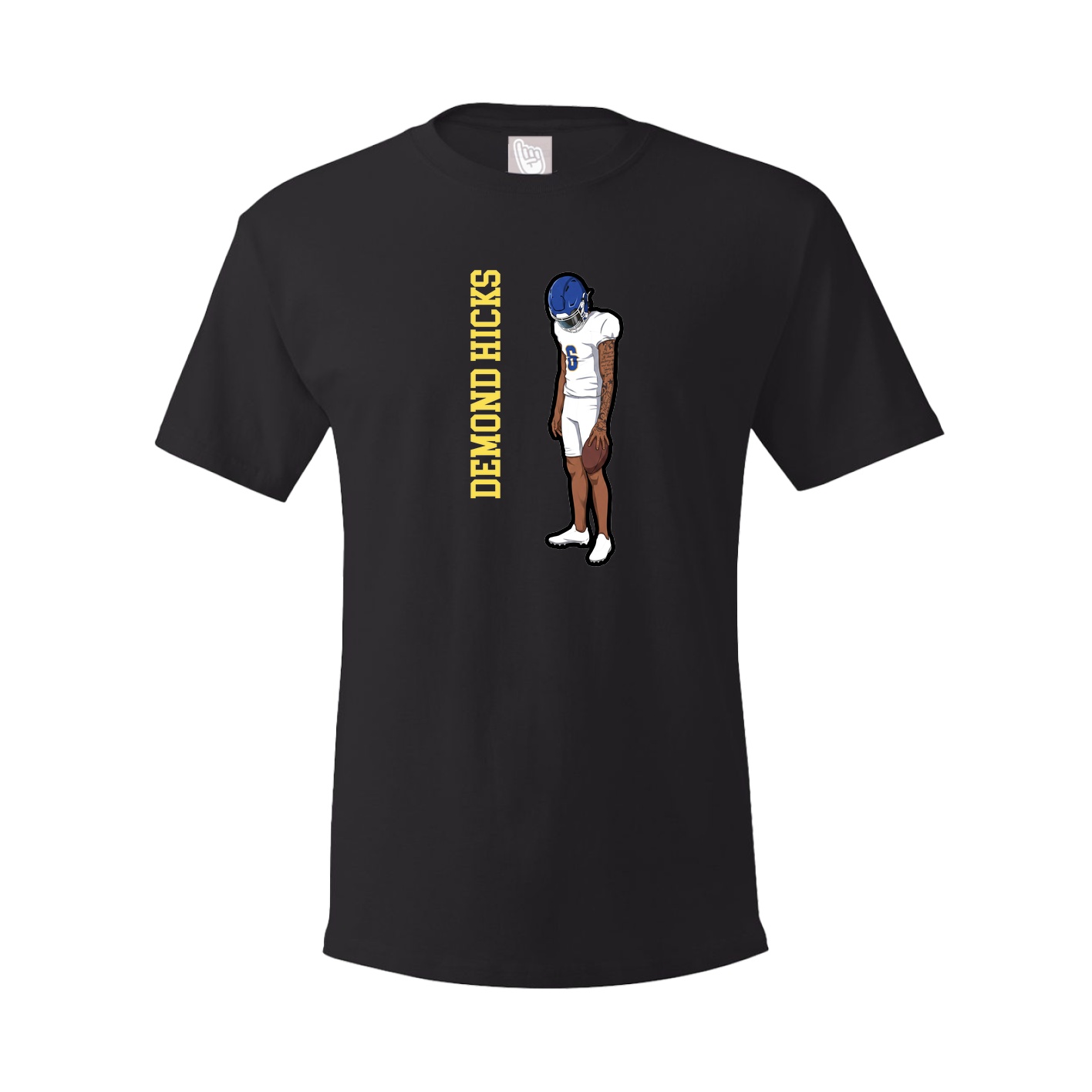 Tee — Name Vertical in Black