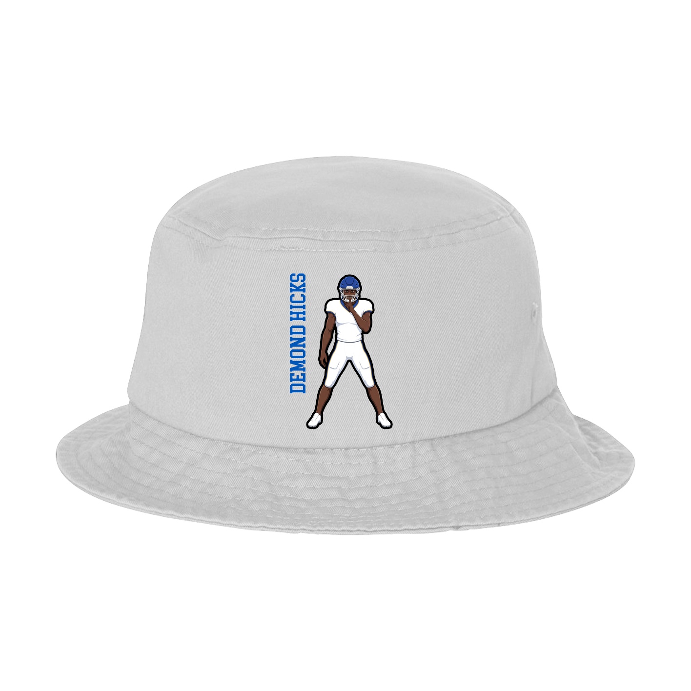Bucket Cap — Name Vertical in White