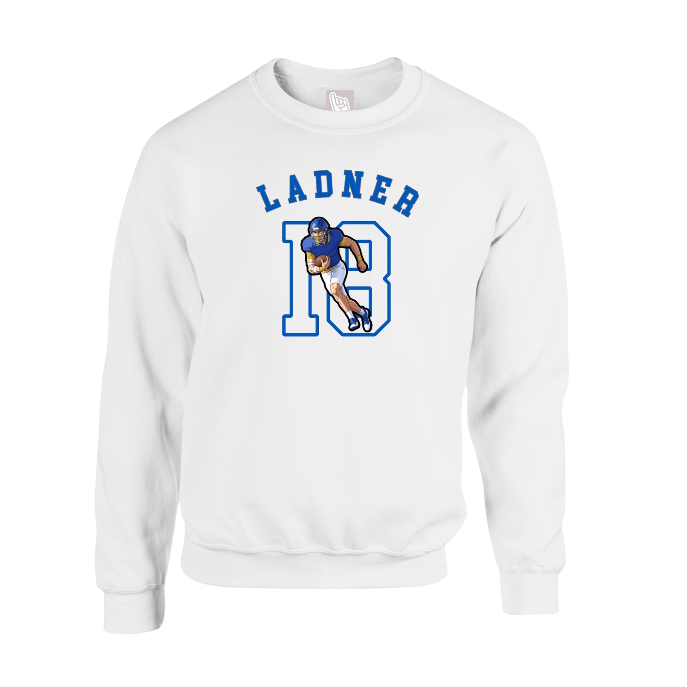 Fleece Crew — Shirsey Arch in White