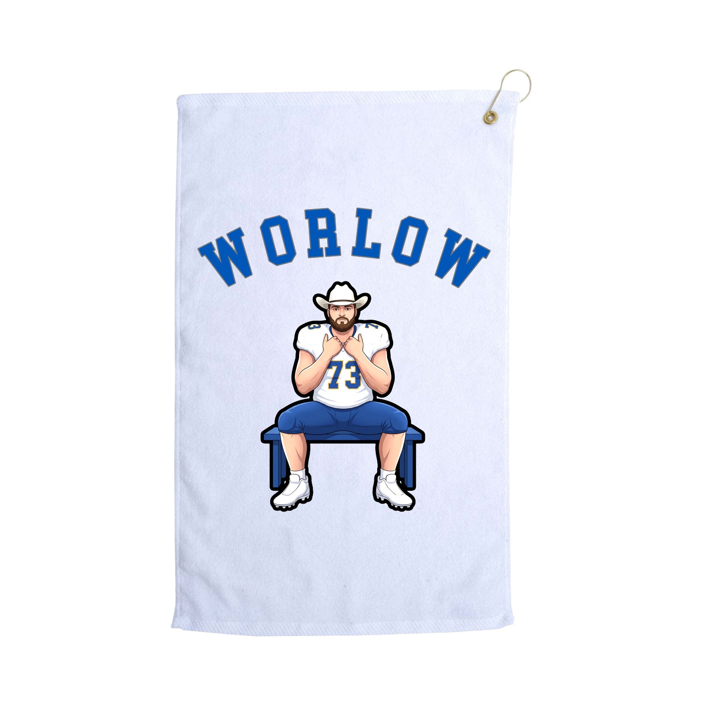 Golf Towel — Shirsey Arch in White