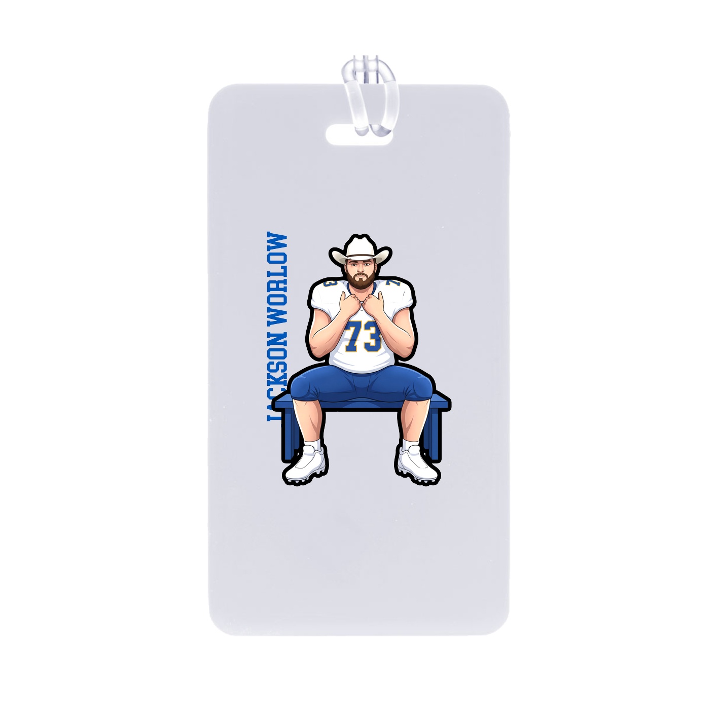 Bag Tag — Name Vertical in Classic