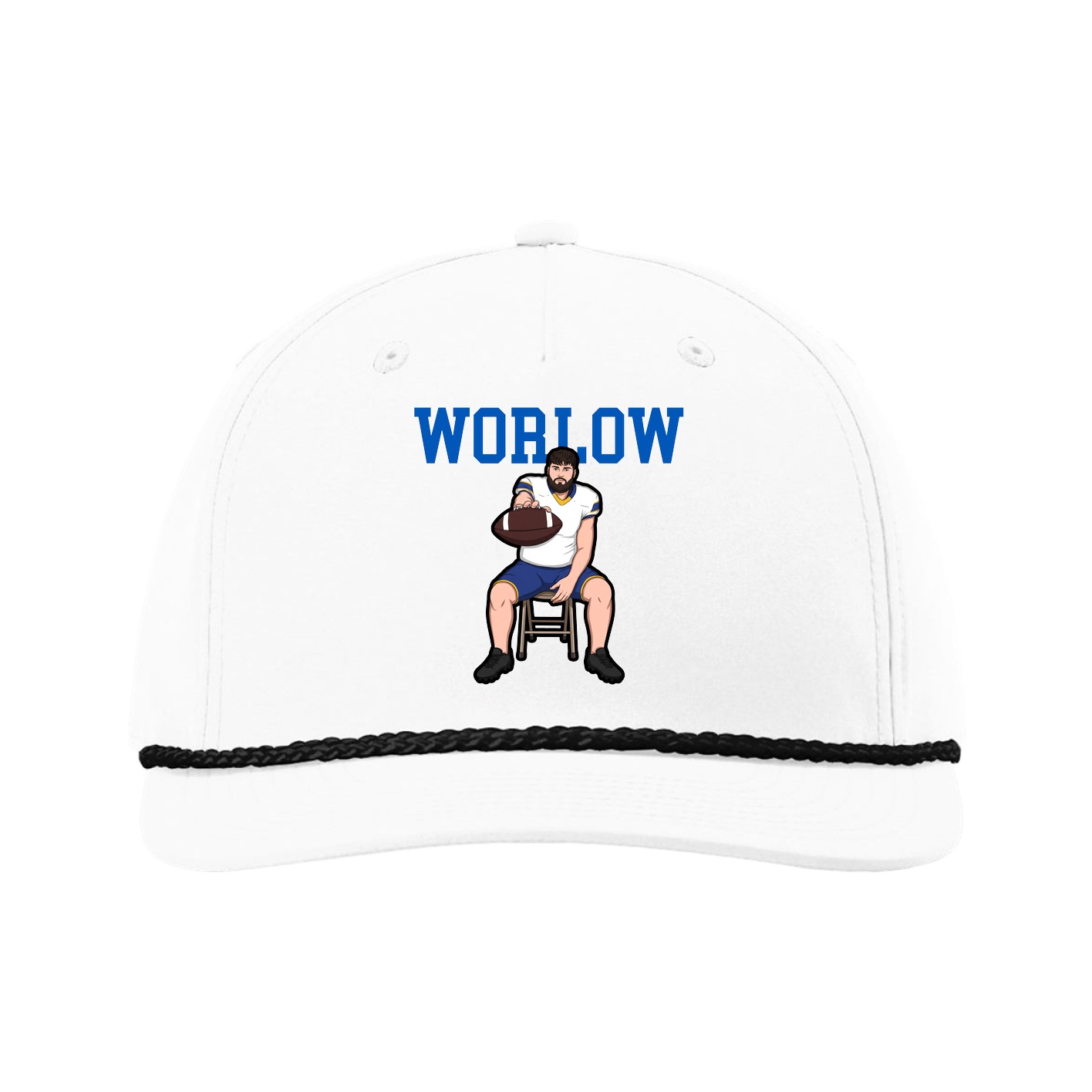 Five-Panel Classic Rope Cap — Shirsey in White