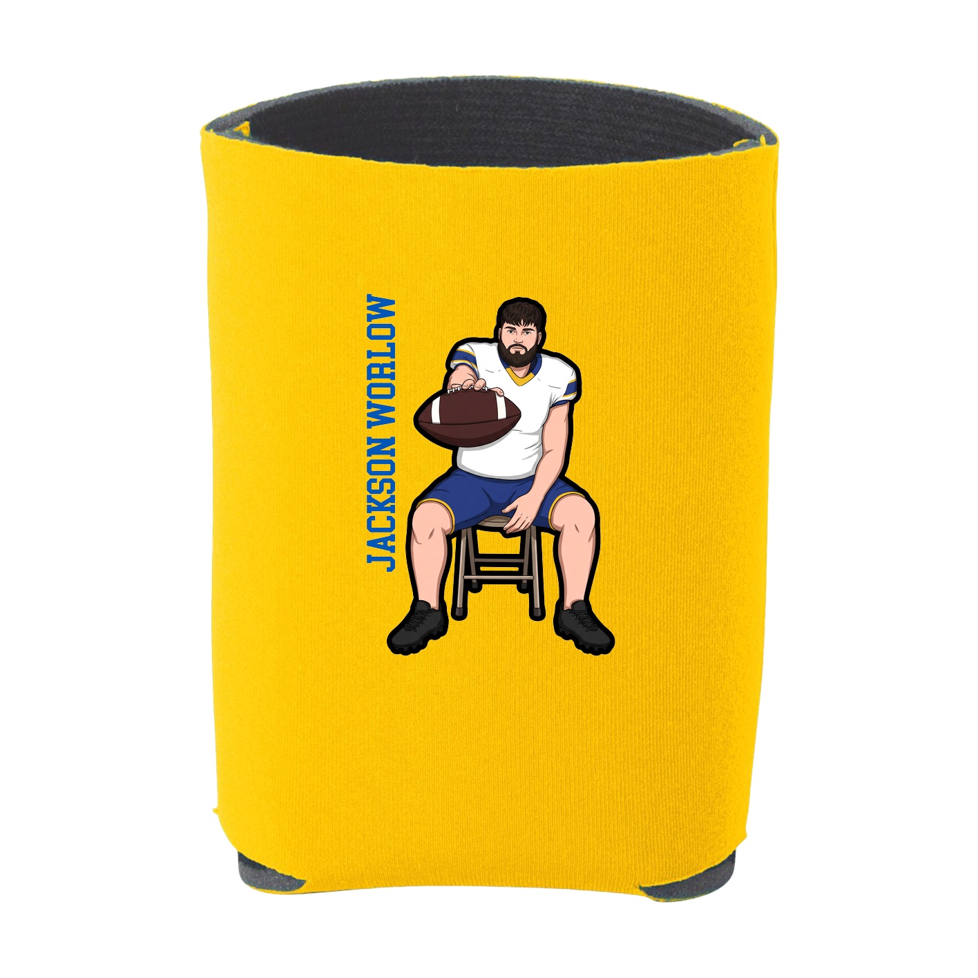 Can Holder — Name Vertical in Yellow