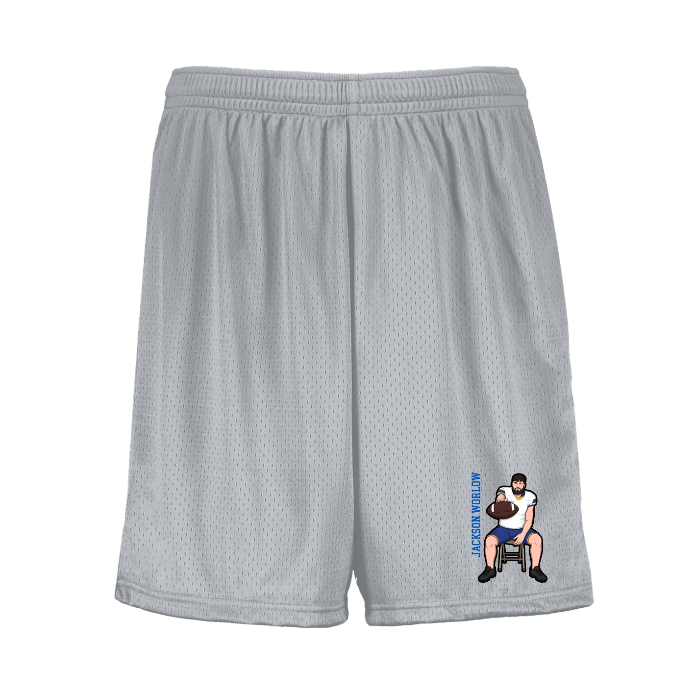 Shorts — Name Vertical in Silver