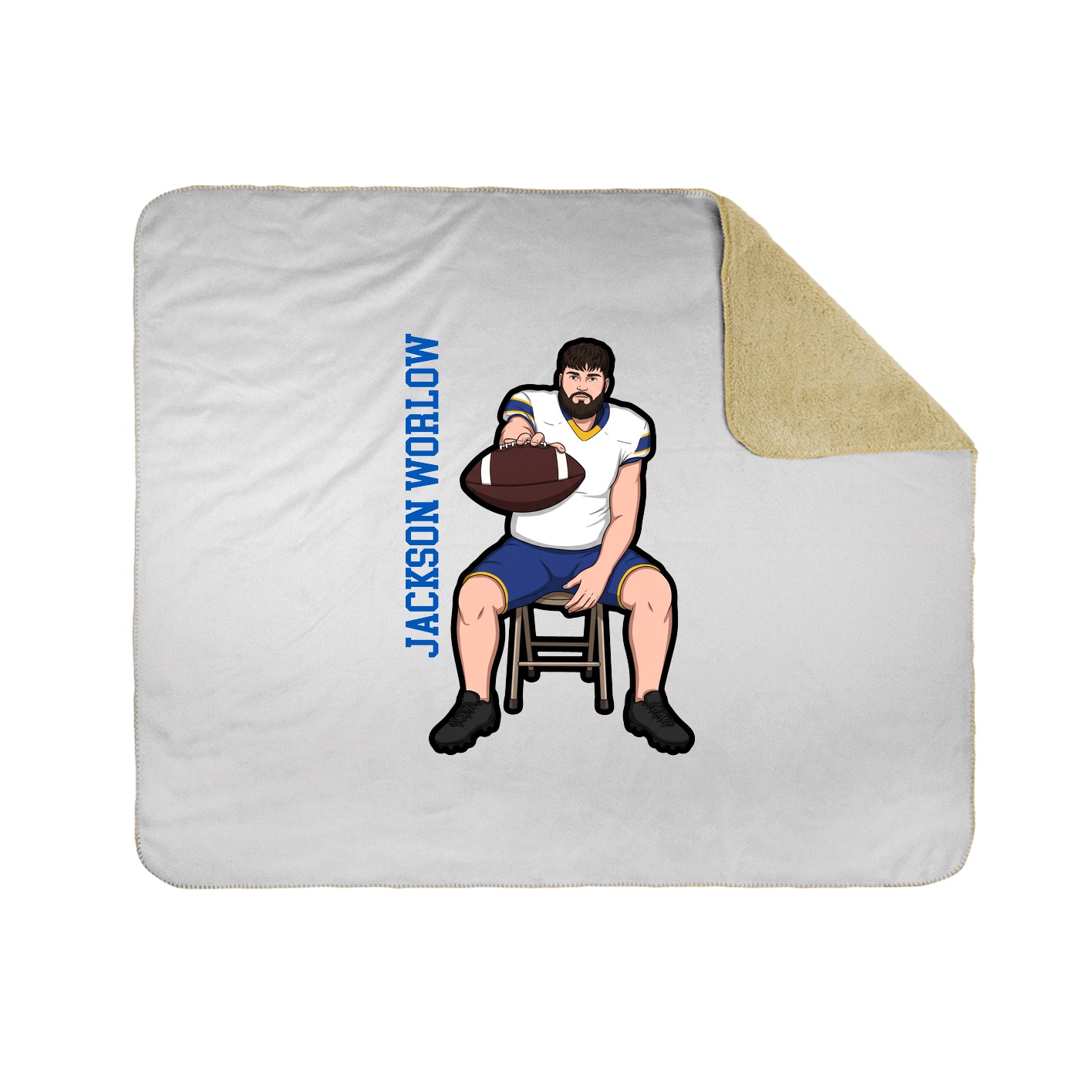 50x60 Sherpa Lined Throw Blanket