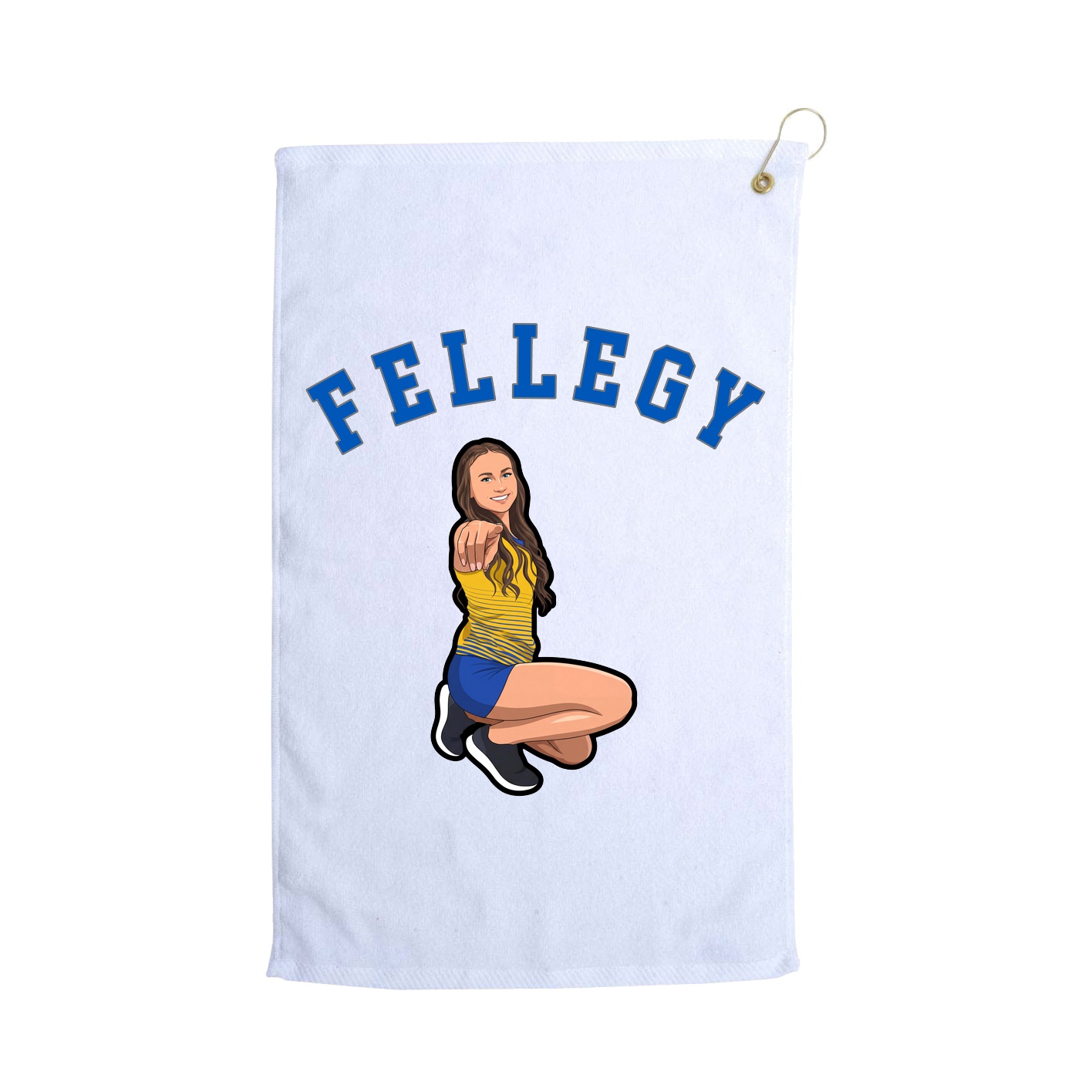 Golf Towel — Shirsey Arch in White