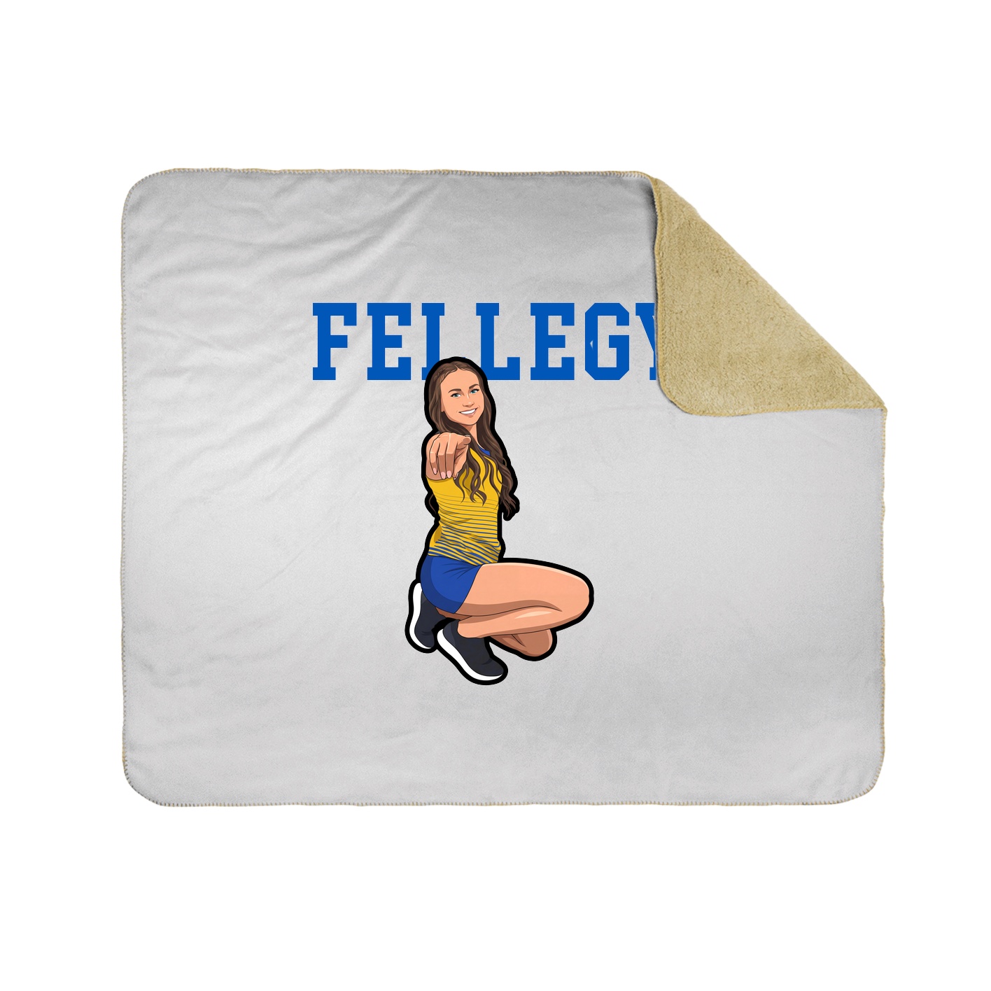 Throw Blanket — Shirsey in White