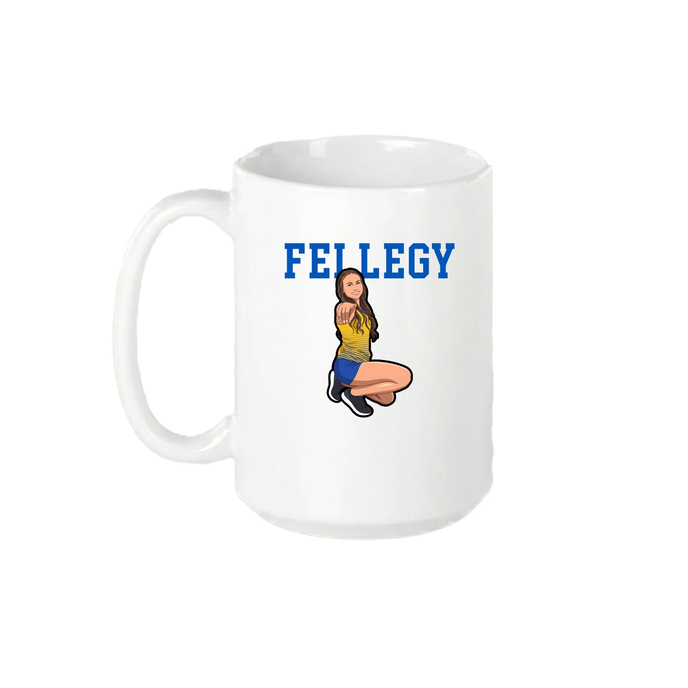 15oz Coffee Mug — Shirsey in White