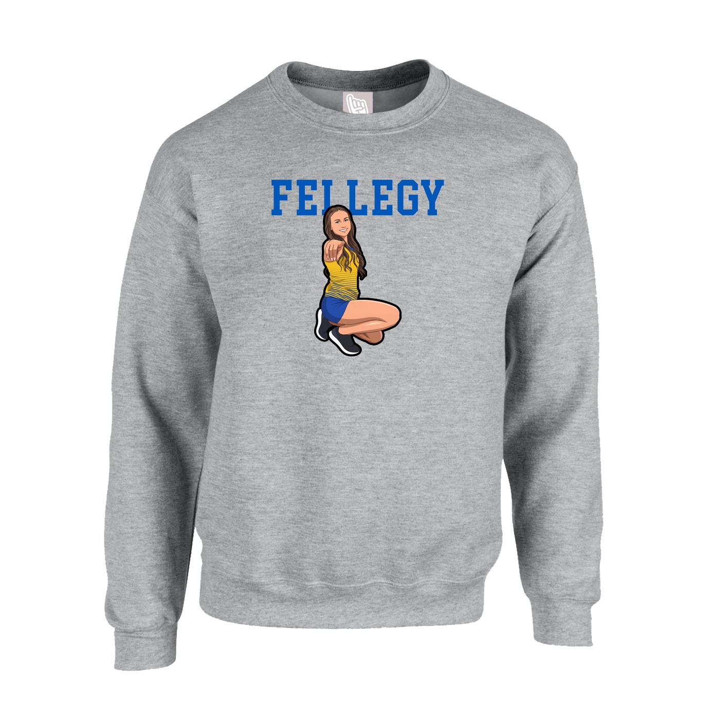 Fleece Crew — Shirsey in Grey