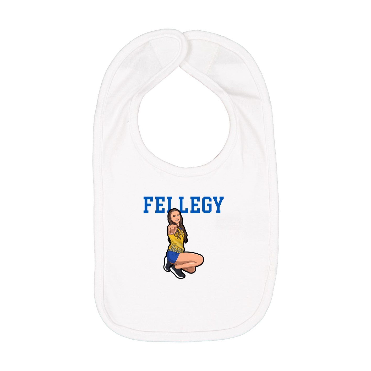 Infant Bib — Shirsey in White