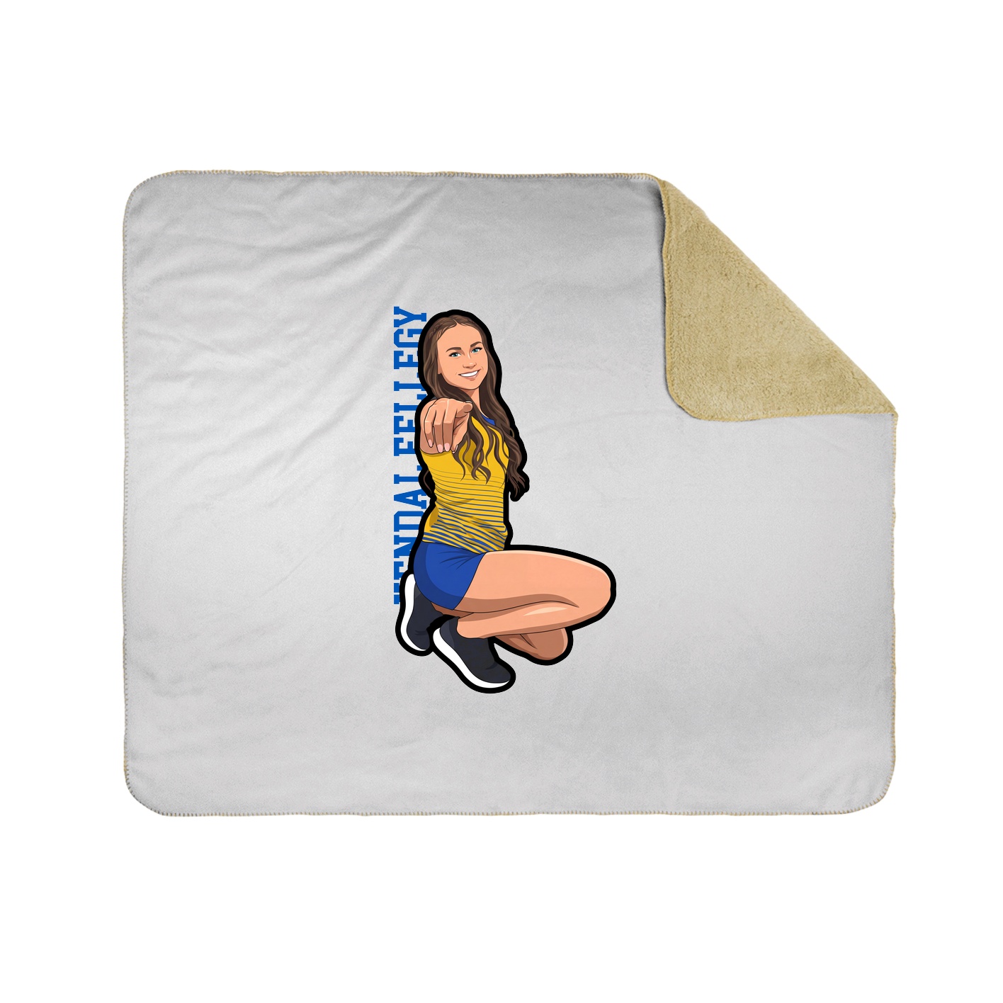 50x60 Sherpa Lined Throw Blanket