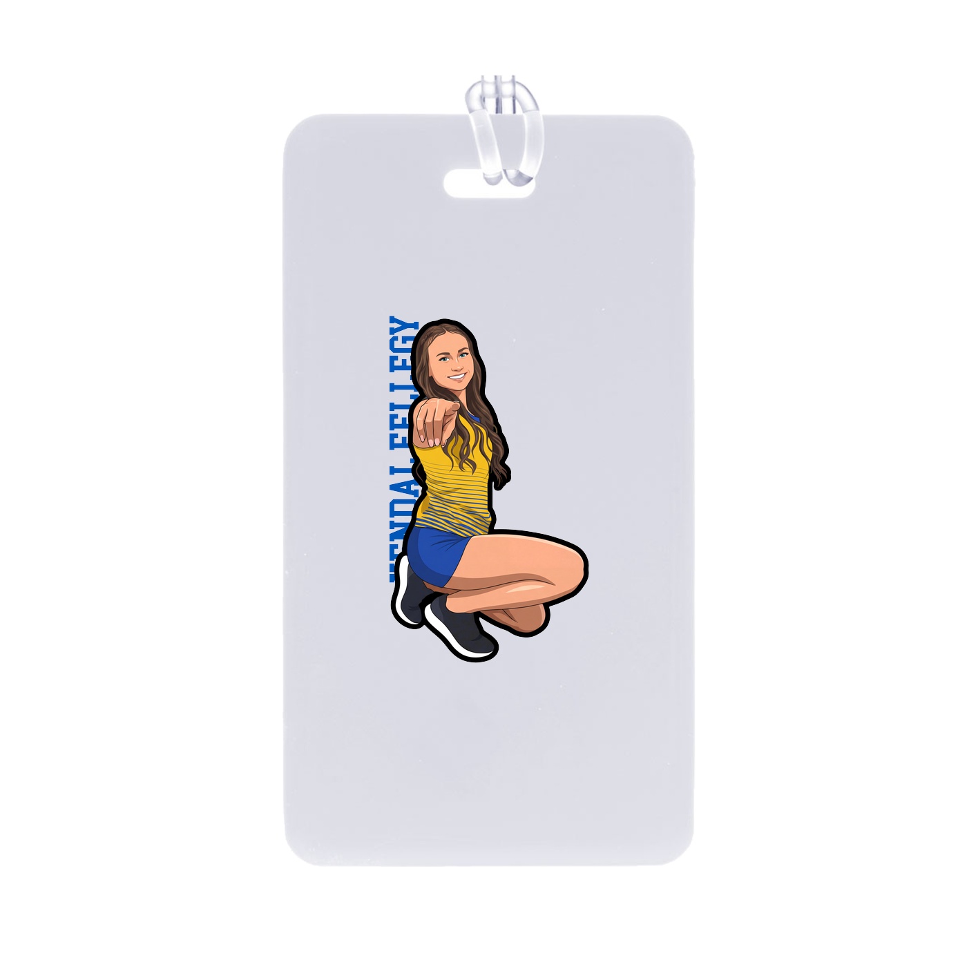 Bag Tag — Name Vertical in Classic