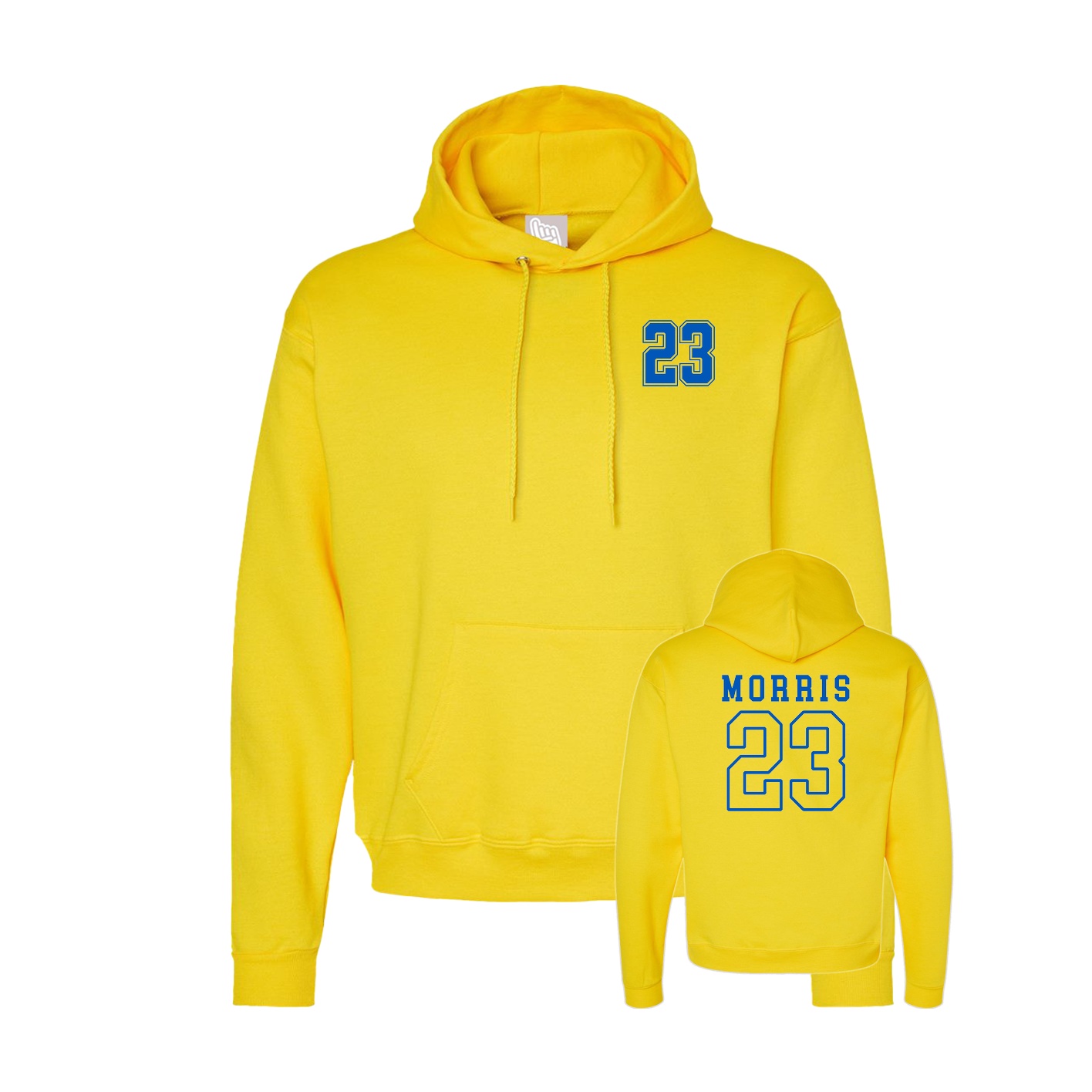 Hoodie — Chest Back in Yellow