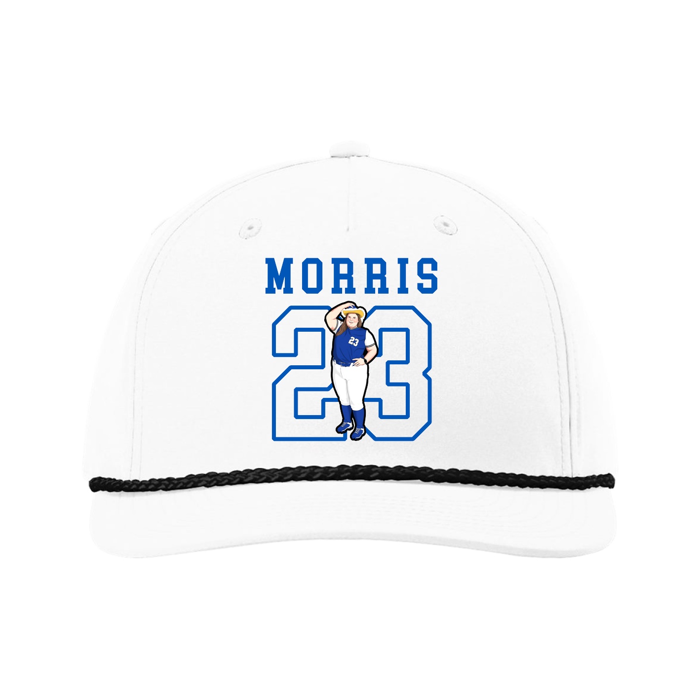 Five-Panel Classic Rope Cap — Shirsey in White