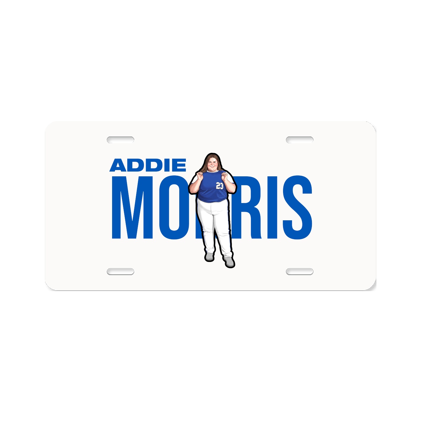 License Plate — Player Name in Classic