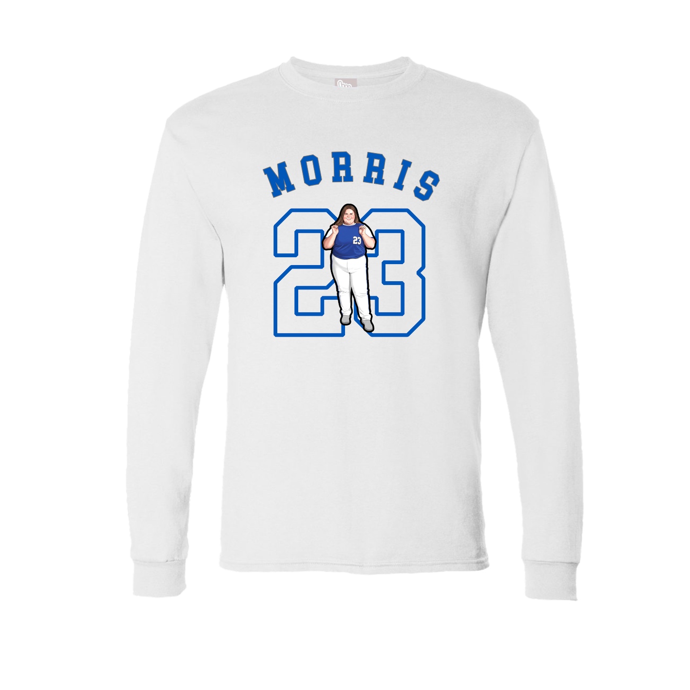 Long Sleeve Tee — Shirsey Arch in White