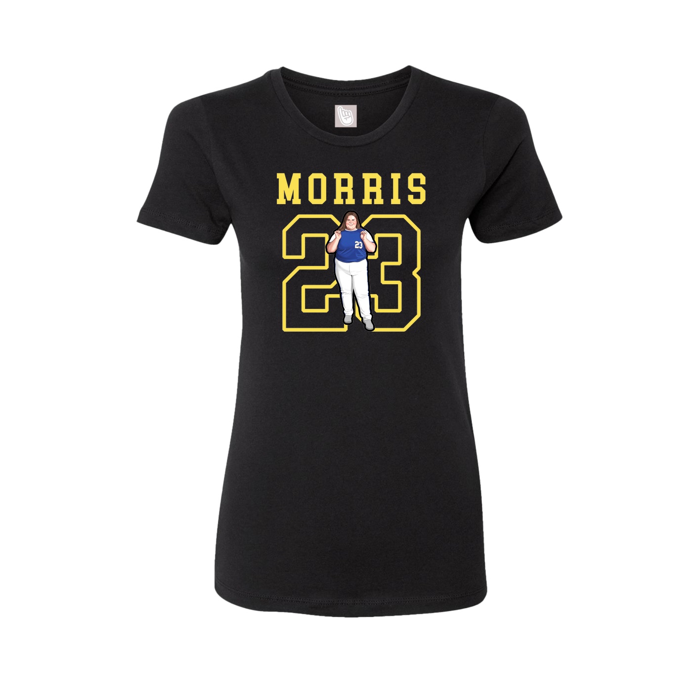 Fitted Women's Tee — Shirsey in Black