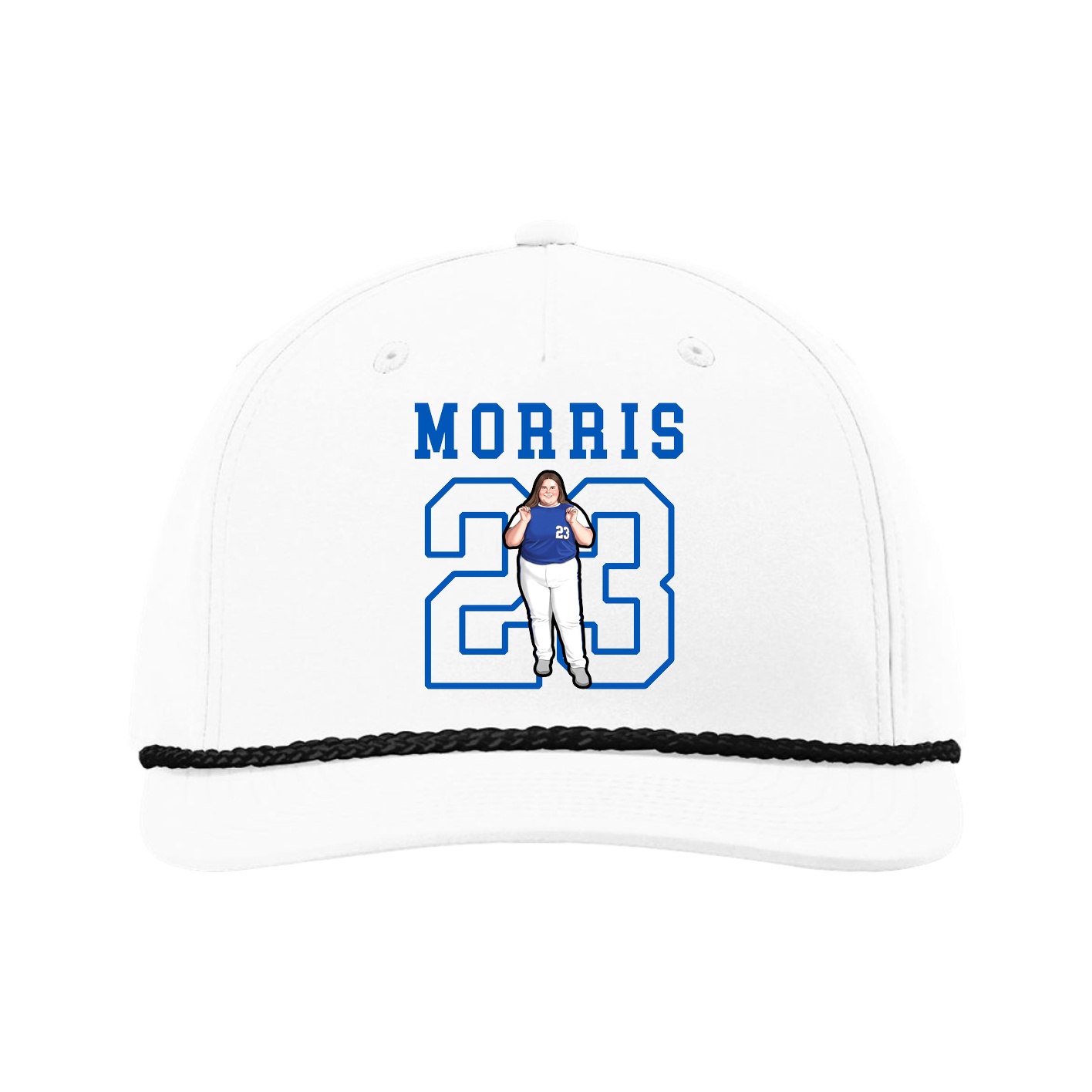 Five-Panel Classic Rope Cap — Shirsey in White