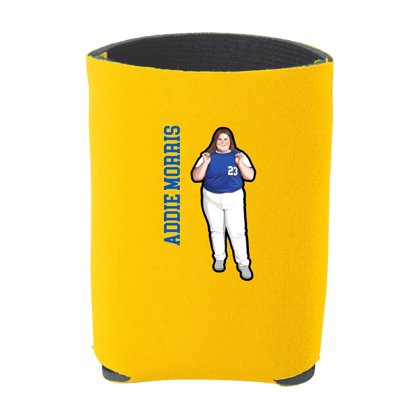 Can Holder — Name Vertical in Yellow