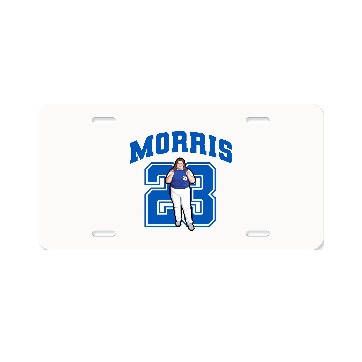 License Plate — Number in Classic