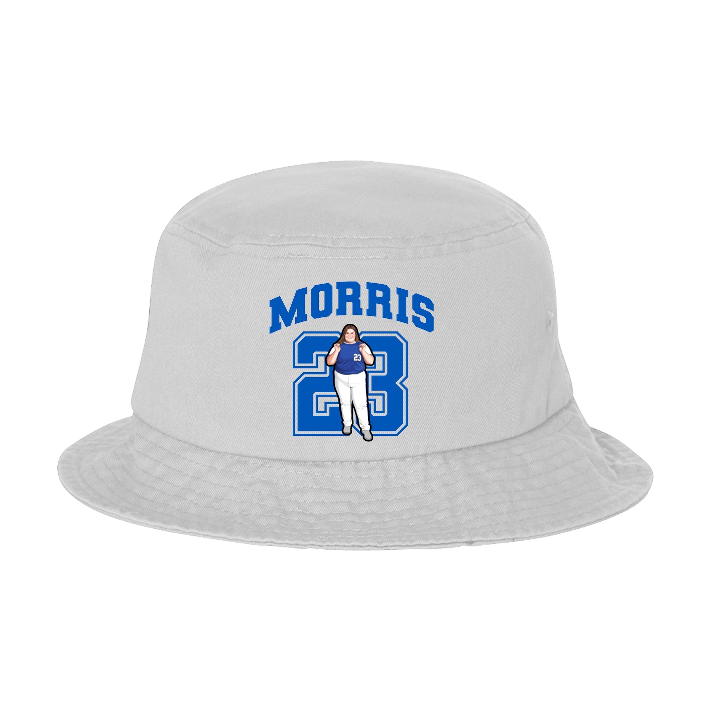 Bucket Cap — Number in White