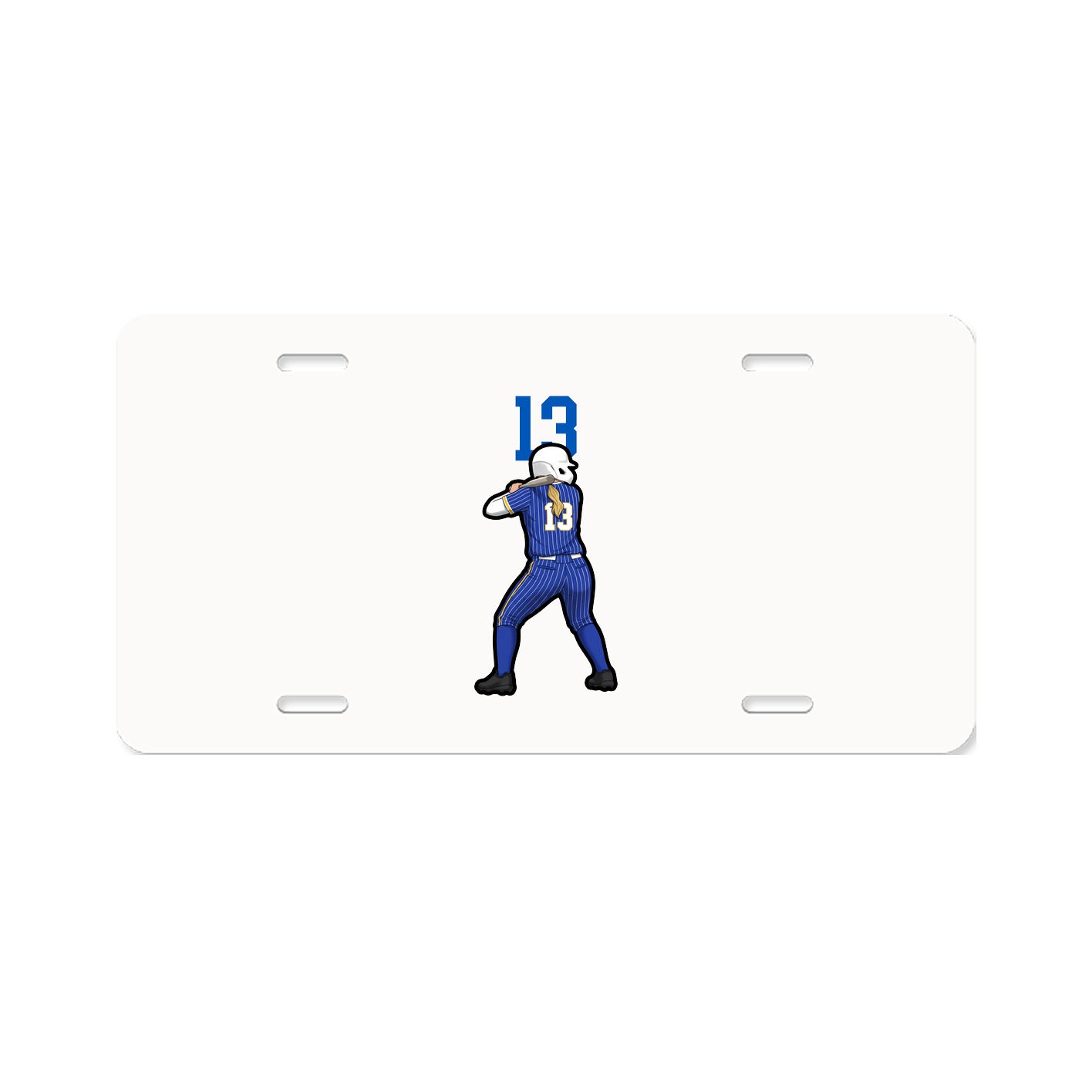 License Plate — Number Top in Classic