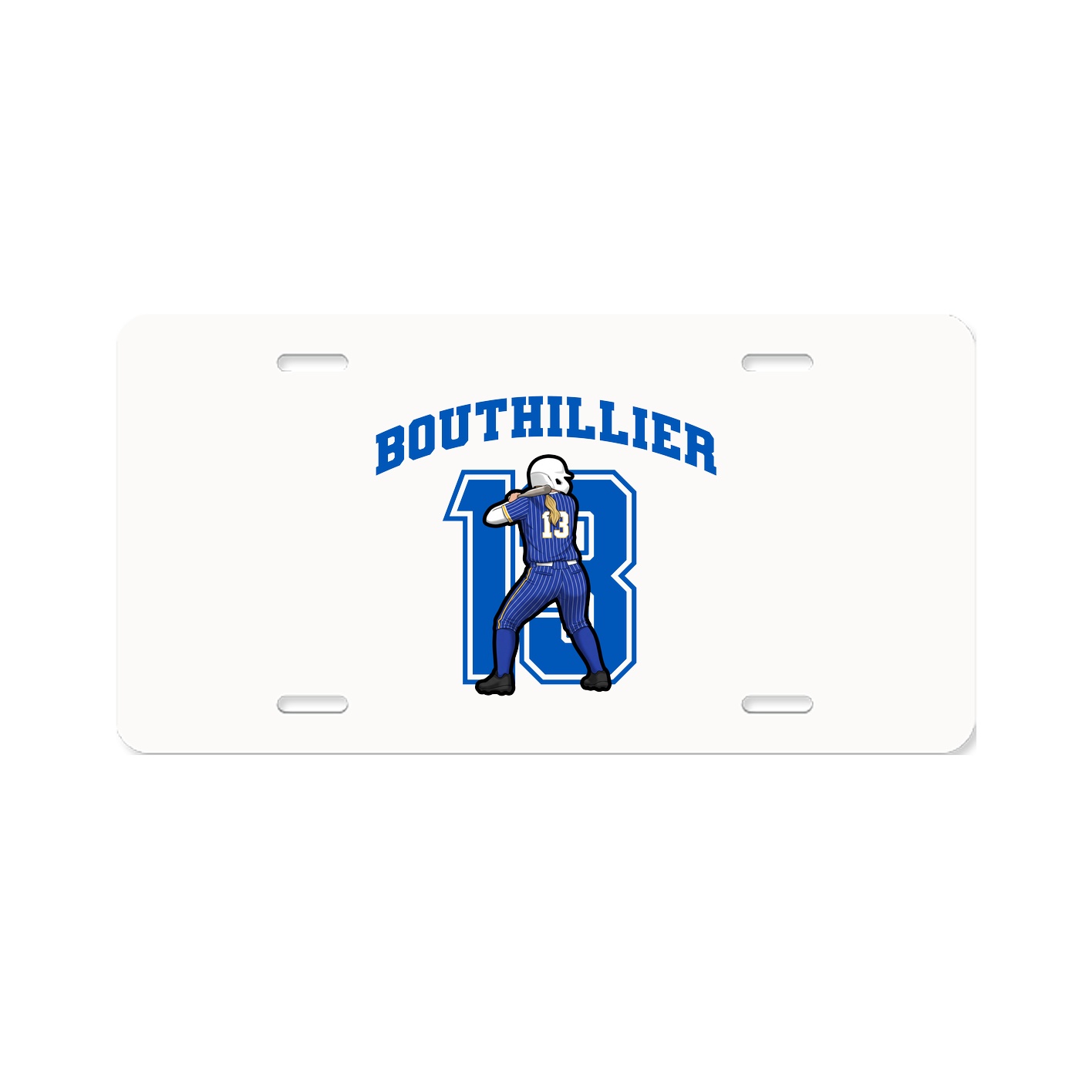 License Plate — Number in Classic