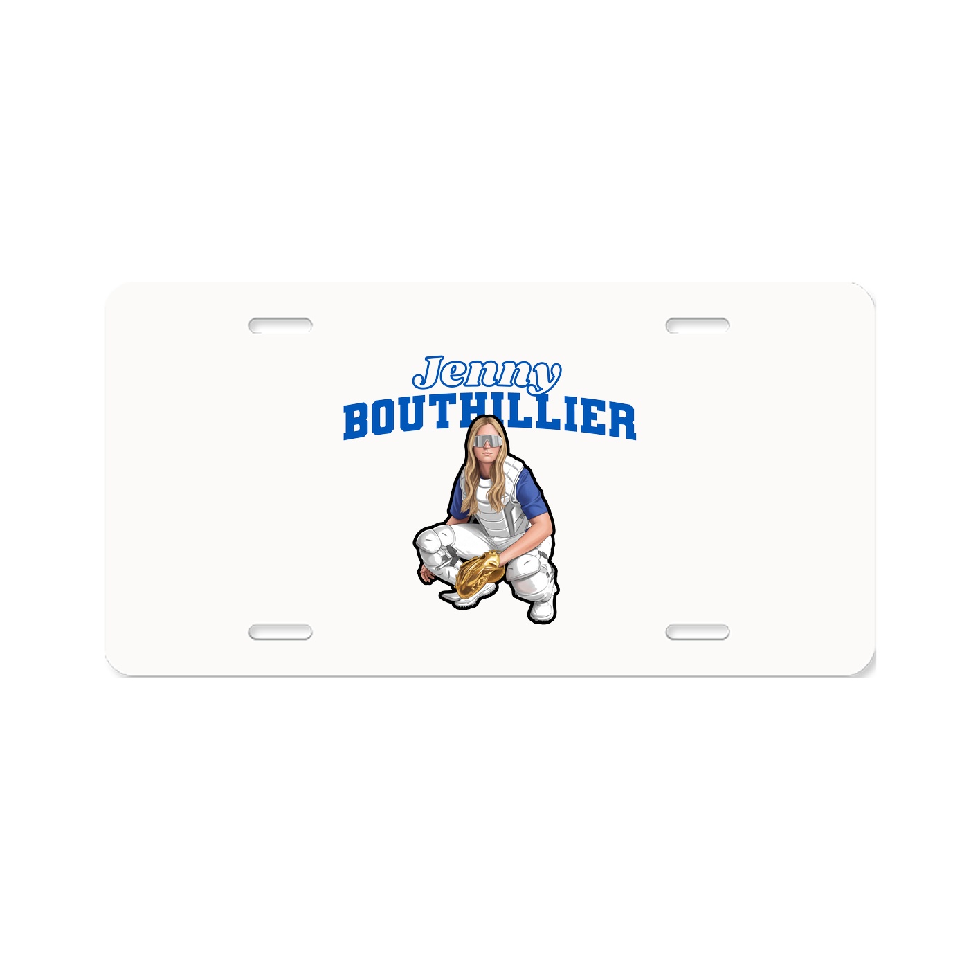 License Plate — Name Arch in Classic