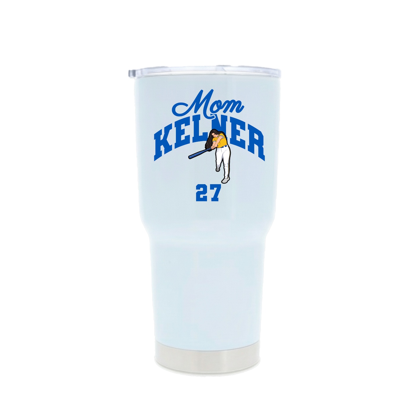 30oz Stainless Steel Tumbler — Mothers Day Arch in White