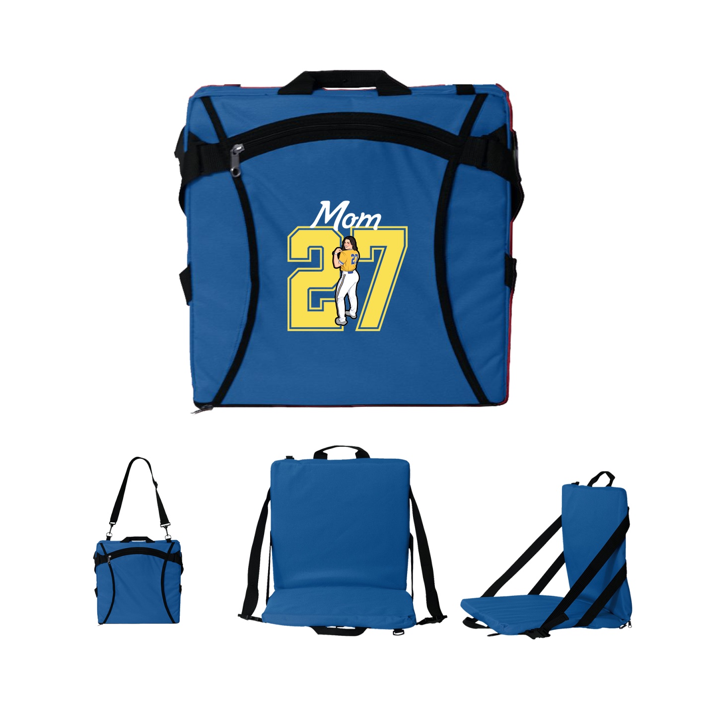 Folding Stadium Seat — Mothers Day Shirsey in Royal