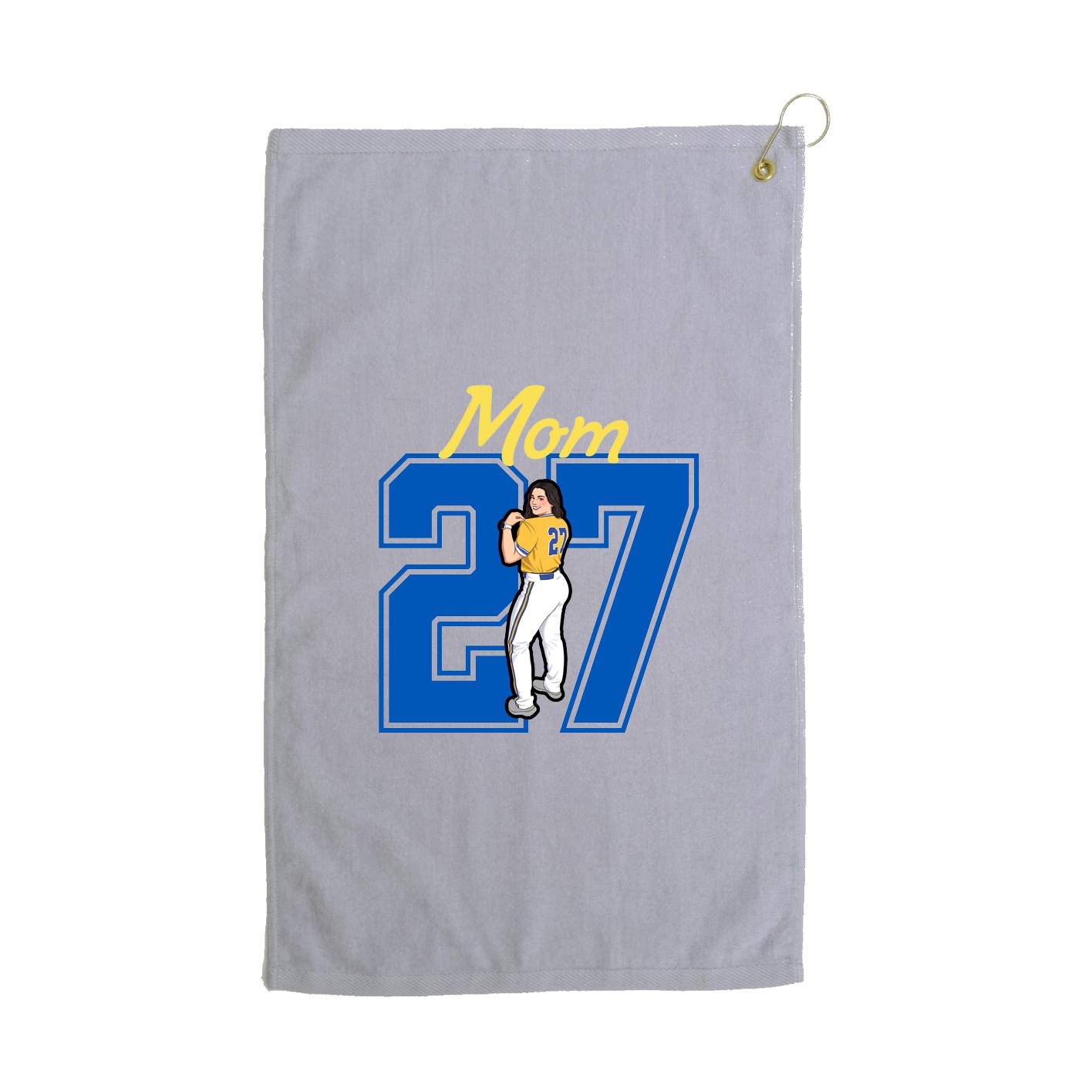 Golf Towel — Mothers Day Shirsey in Grey