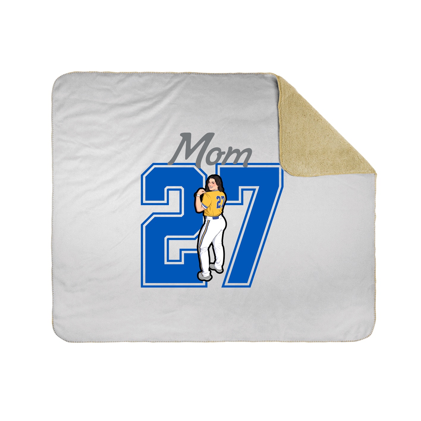 Throw Blanket — Mothers Day Shirsey in White