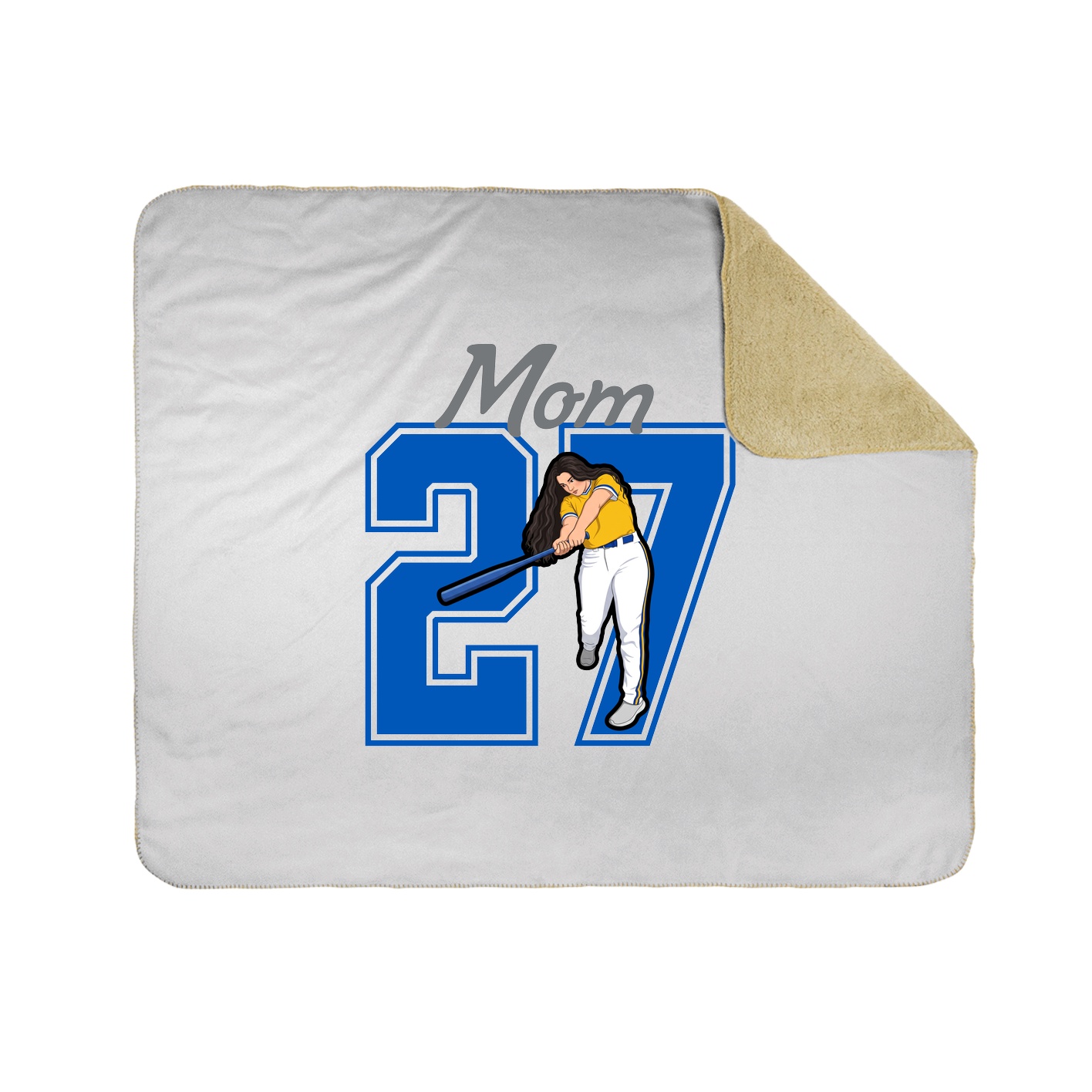 Throw Blanket — Mothers Day Shirsey in White